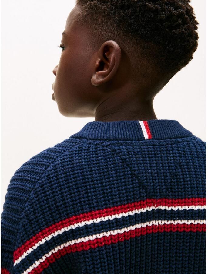 Tommy Hilfiger Gebreide trui HALF CARDIGAN C-NECK SWEATER - Foto 2