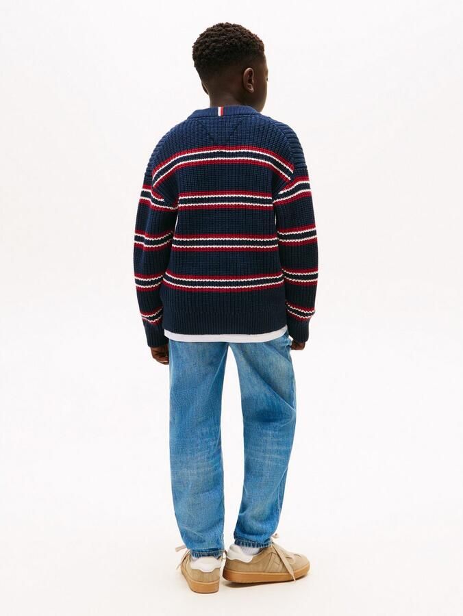 Tommy Hilfiger Gebreide trui HALF CARDIGAN C-NECK SWEATER - Foto 4