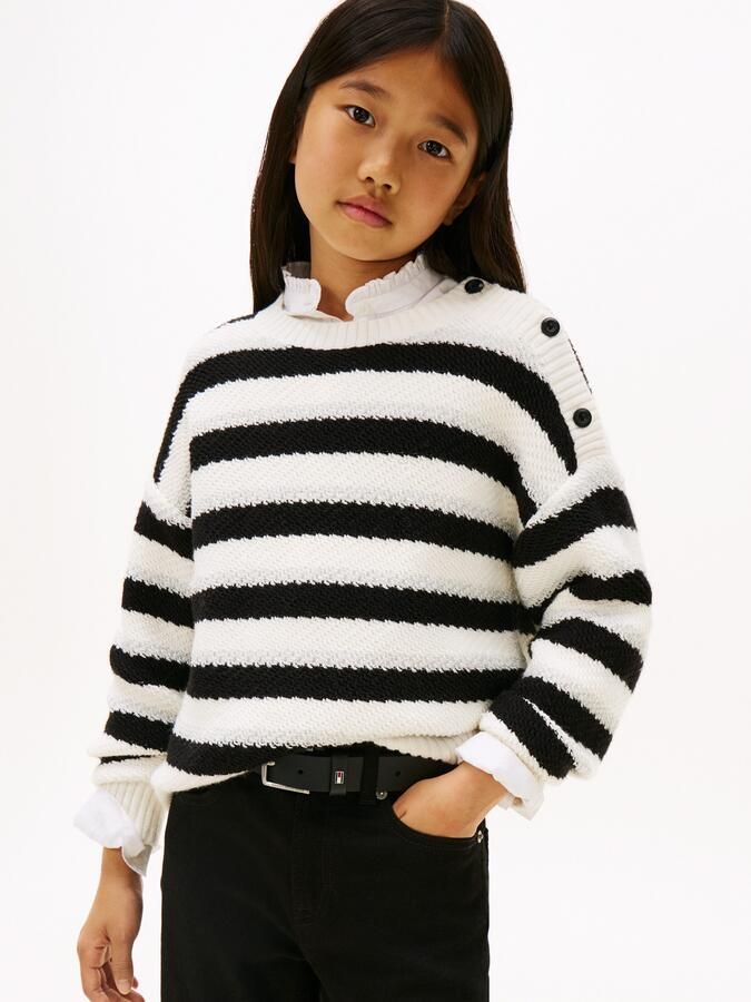 Tommy Hilfiger Gebreide trui LUREX STRIPE SWEATER - Foto 6
