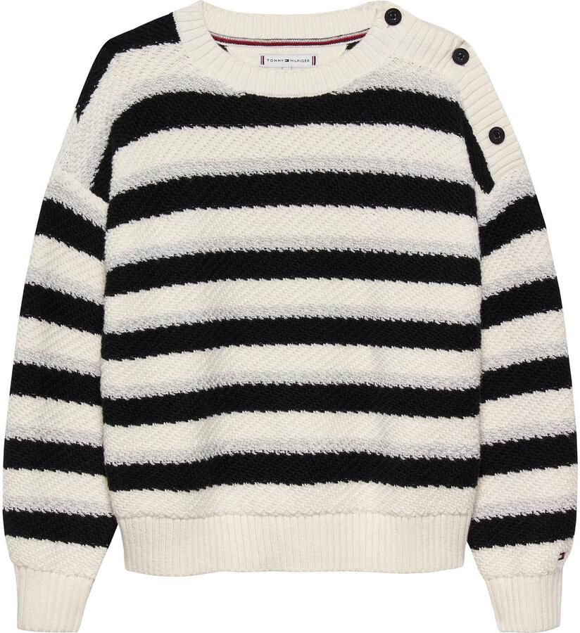 Tommy Hilfiger Gebreide trui LUREX STRIPE SWEATER - Foto 2