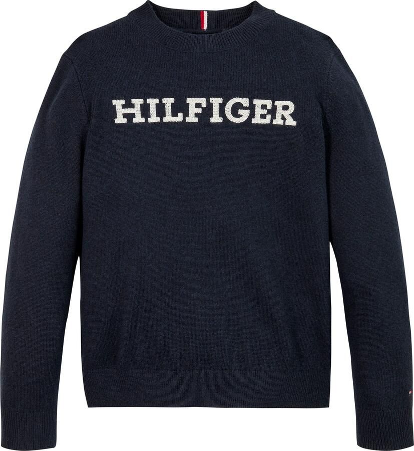 Tommy Hilfiger Gebreide trui MONOTYPE REGULAR SWEATER Baby tot 2 jaar met geborduurd logo