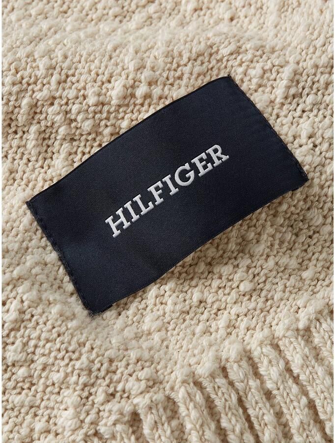 Tommy Hilfiger Gebreide trui SLUB YARN C NK met logoborduursel op de mouw - Foto 2