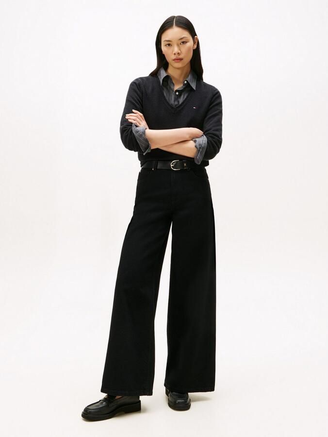 Tommy Hilfiger Pullover met afgeronde V-hals model 'SOFT WOOL' - Foto 4