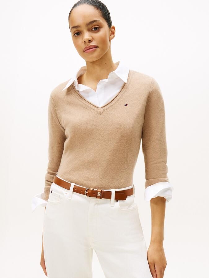 Tommy Hilfiger Slim fit gebreide pullover van zuivere wol - Foto 5