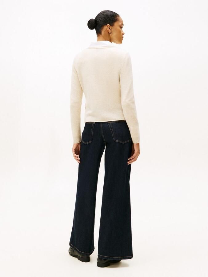 Tommy Hilfiger Slim fit gebreide pullover van zuivere wol - Foto 4