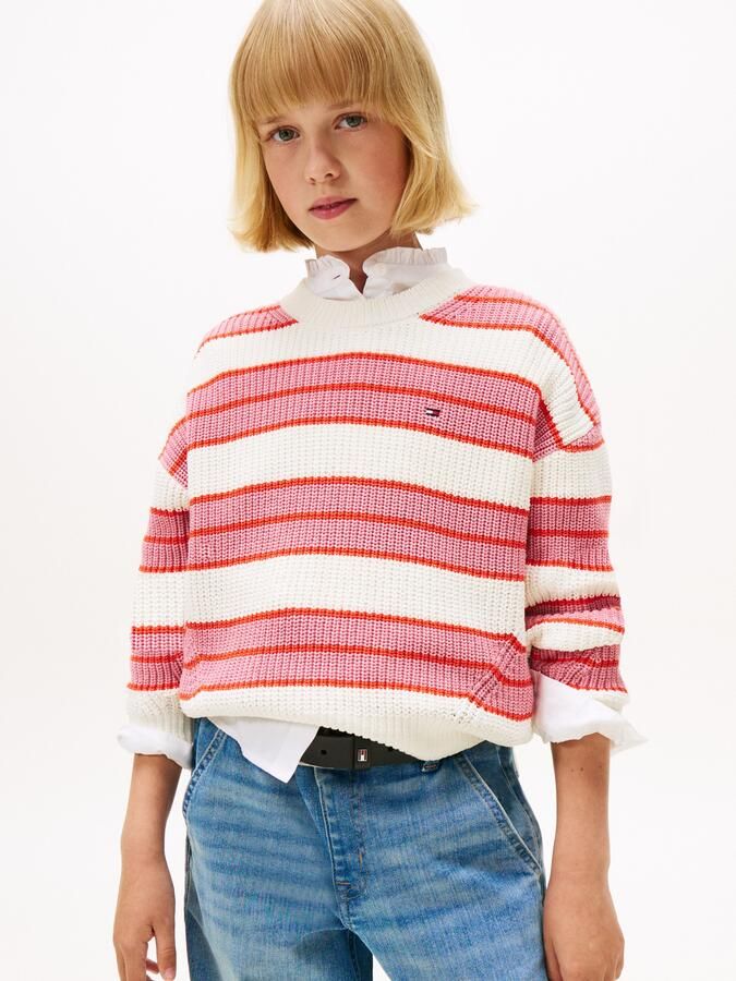 Tommy Hilfiger Gebreide trui STRIPE CHENILLE SWEATER - Foto 6