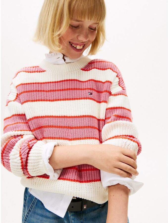 Tommy Hilfiger Gebreide trui STRIPE CHENILLE SWEATER - Foto 3