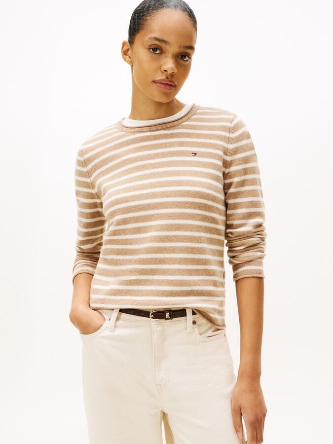 Tommy Hilfiger Slim fit gebreide pullover van zuivere wol - Foto 5