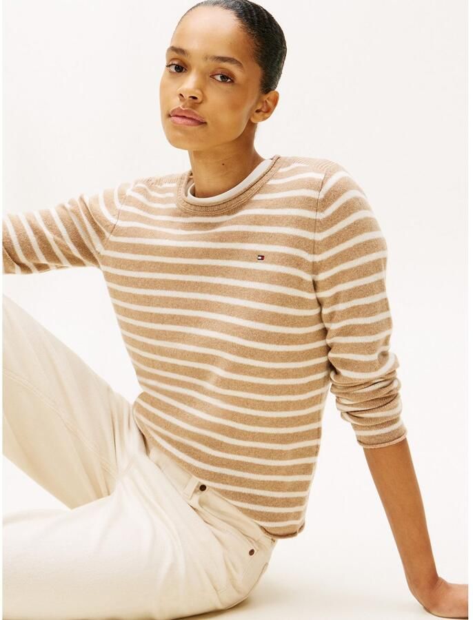 Tommy Hilfiger Slim fit gebreide pullover van zuivere wol - Foto 2