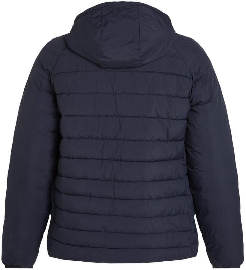 Tommy Hilfiger Gewatteerde jas BT-MIX QUILT HOODED JACKET-B in grote maten logoborduring