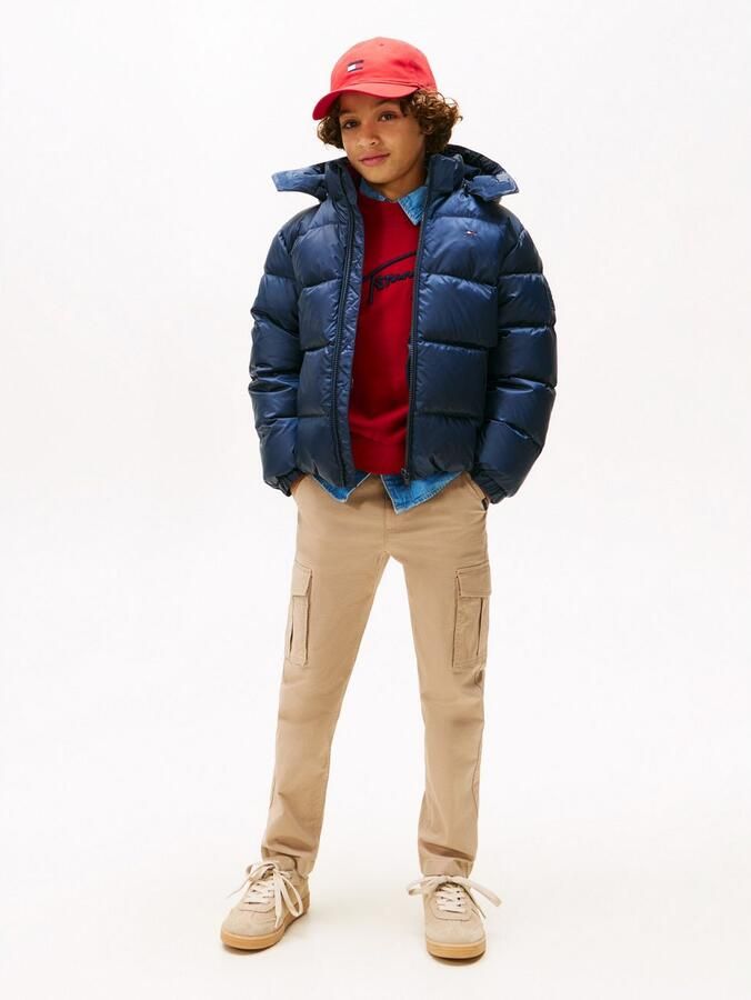 Tommy Hilfiger Teens Regular fit donsjack met doorgestikte naden - Foto 3