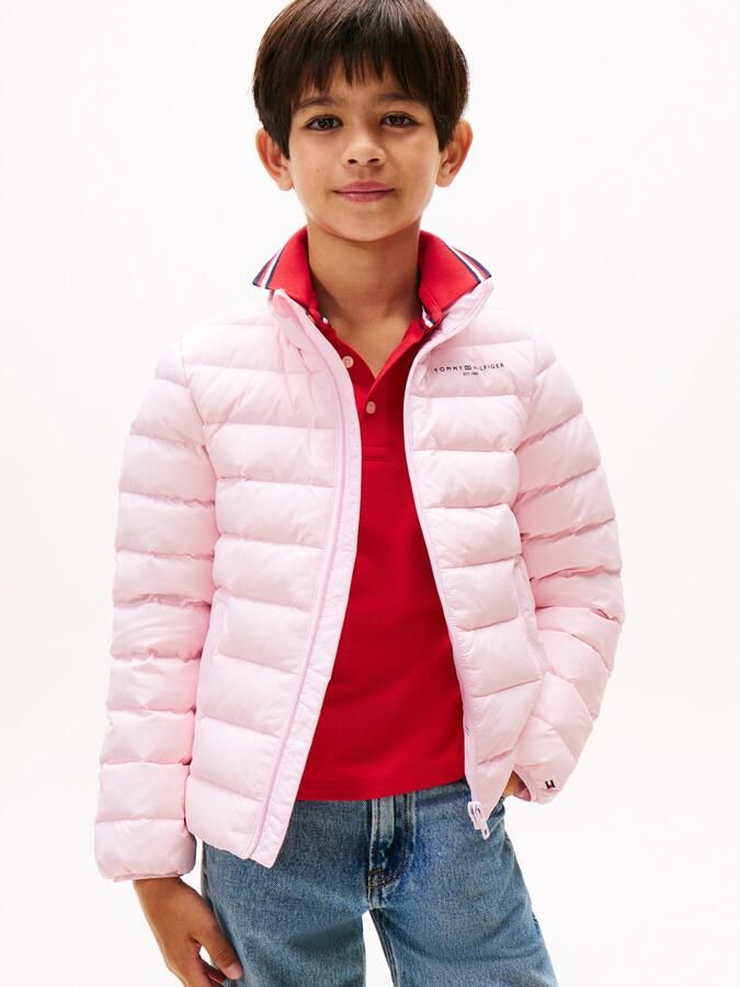 Tommy Hilfiger Gewatteerde jas ESSENTIAL LIGHT DOWN JACKET voor kinderen tot 16 jaar logo print op de borst - Foto 6
