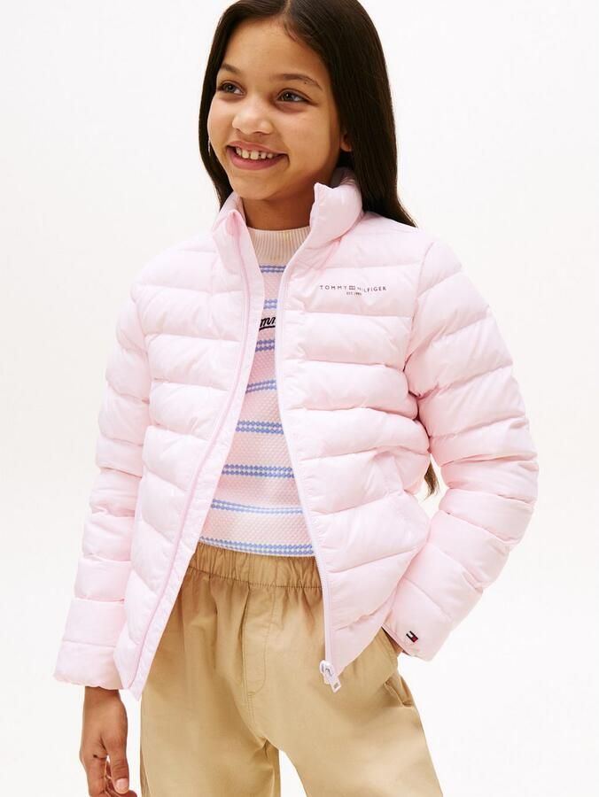 Tommy Hilfiger Gewatteerde jas ESSENTIAL LIGHT DOWN JACKET voor kinderen tot 16 jaar logo print op de borst - Foto 4