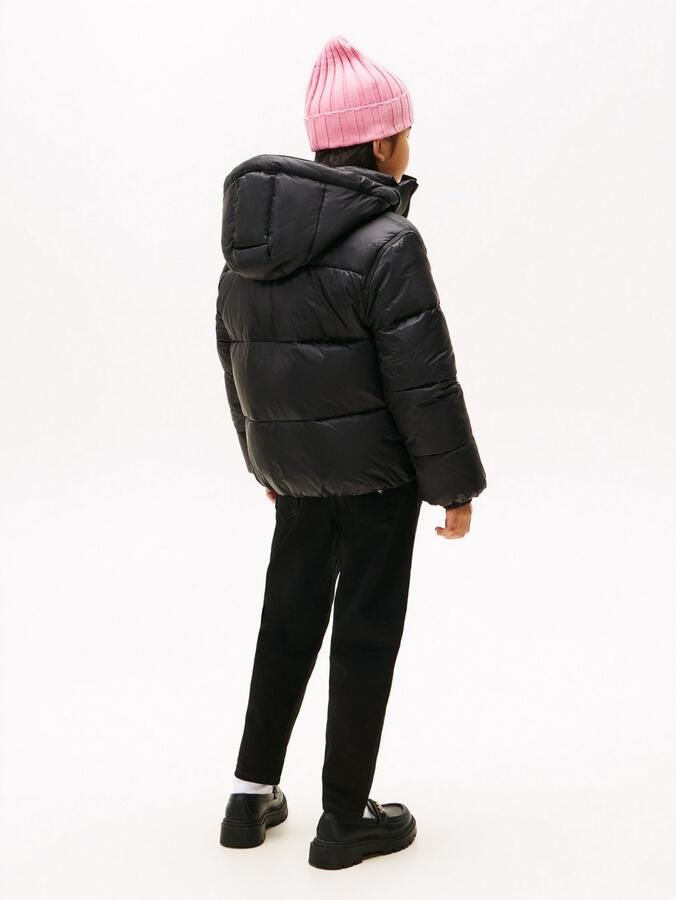 Tommy Hilfiger Gewatteerde jas HOODED SHINY PUFFER JACKET - Foto 6