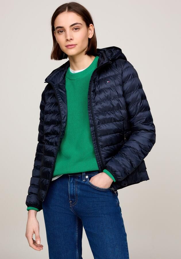 Tommy Hilfiger Gewatteerde jas LW PADDED GLOBAL STRIPE JACKET met global stripe op de capuchon (Global Serie TH VROUWEN) - Foto 7
