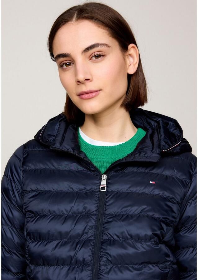 Tommy Hilfiger Gewatteerde jas LW PADDED GLOBAL STRIPE JACKET met global stripe op de capuchon (Global Serie TH VROUWEN) - Foto 3