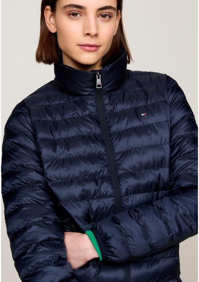 Tommy Hilfiger Gewatteerde jas LW PADDED GLOBAL STRIPE JACKET met global stripe op de capuchon (Global Serie TH VROUWEN) - Foto 4