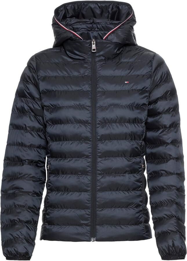 Tommy Hilfiger Gewatteerde jas LW PADDED GLOBAL STRIPE JACKET met global stripe op de capuchon (Global Serie TH VROUWEN) - Foto 2