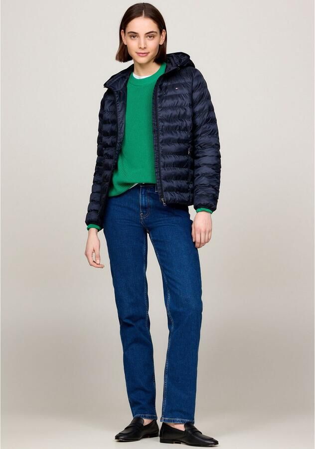 Tommy Hilfiger Gewatteerde jas LW PADDED GLOBAL STRIPE JACKET met global stripe op de capuchon (Global Serie TH VROUWEN) - Foto 6