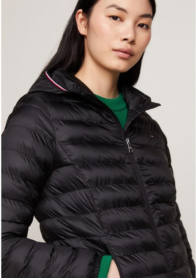 Tommy Hilfiger Gewatteerde jas LW PADDED GLOBAL STRIPE JACKET met global stripe op de capuchon (Global Serie TH VROUWEN) - Foto 3