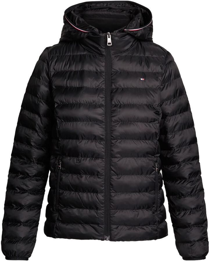 Tommy Hilfiger Gewatteerde jas LW PADDED GLOBAL STRIPE JACKET met global stripe op de capuchon (Global Serie TH VROUWEN)