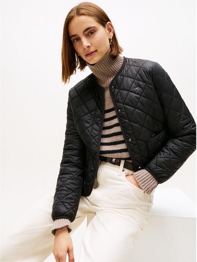 Tommy Hilfiger Regular fit gewatteerd jack met opgestikte steekzakken