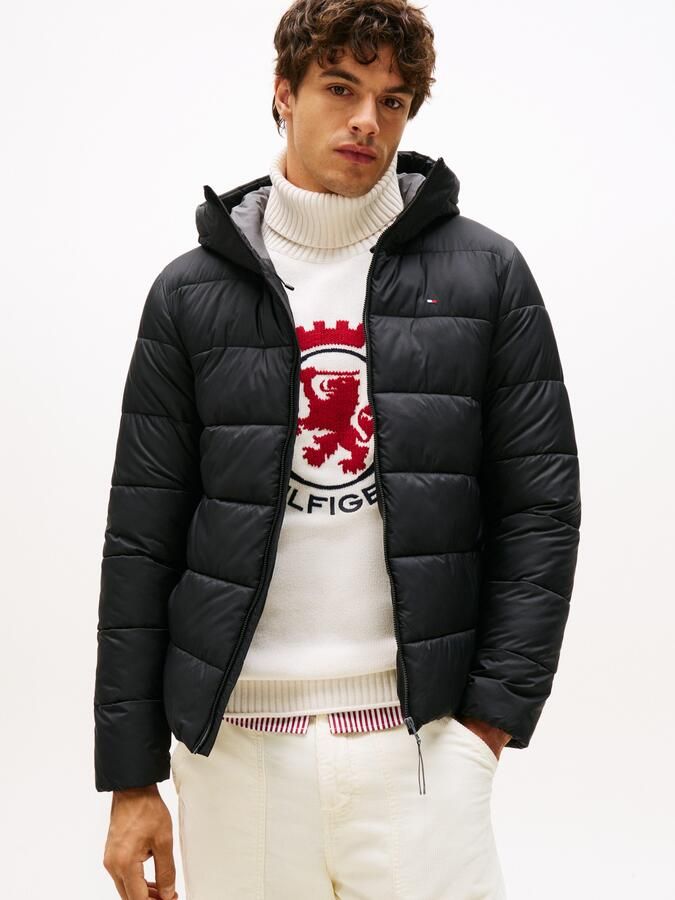 Tommy Hilfiger Gewatteerde jas MID WEIGHT HOODED JACKET - Foto 5