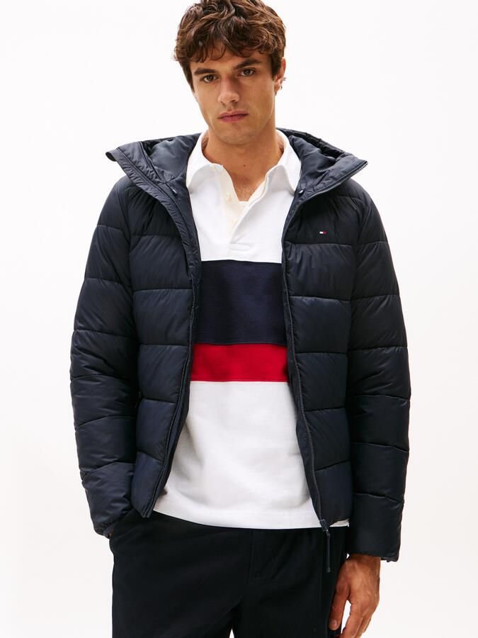 Tommy Hilfiger Gewatteerde jas MID WEIGHT HOODED JACKET - Foto 5