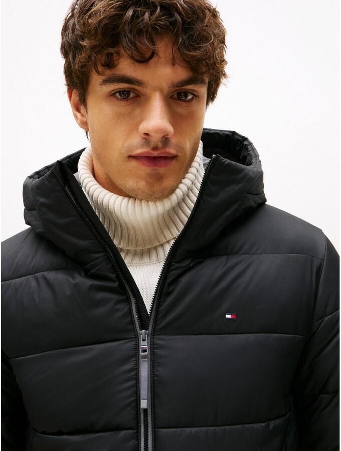 Tommy Hilfiger Gewatteerde jas MID WEIGHT HOODED JACKET - Foto 2