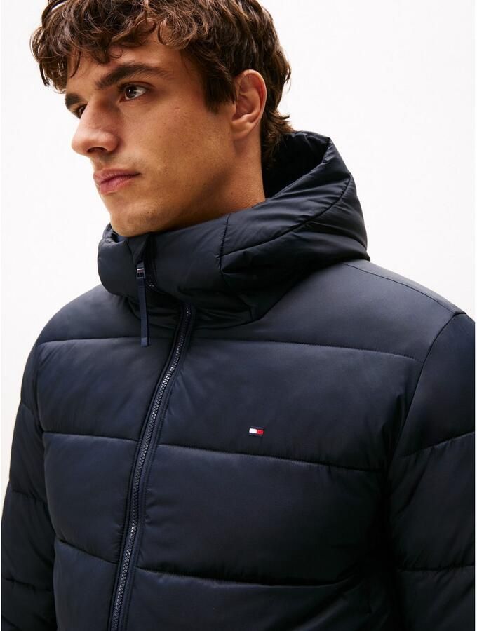 Tommy Hilfiger Gewatteerde jas MID WEIGHT HOODED JACKET - Foto 2