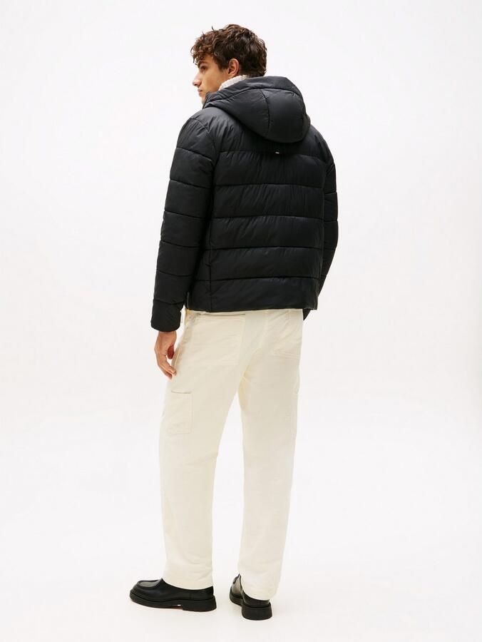 Tommy Hilfiger Gewatteerde jas MID WEIGHT HOODED JACKET - Foto 4