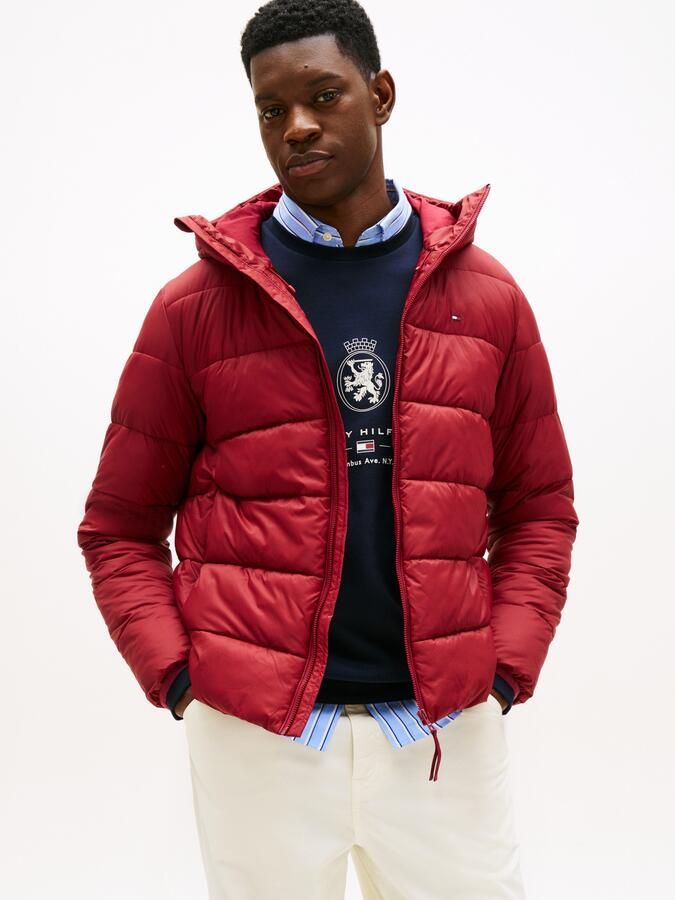 Tommy Hilfiger Gewatteerde jas MID WEIGHT HOODED JACKET - Foto 4