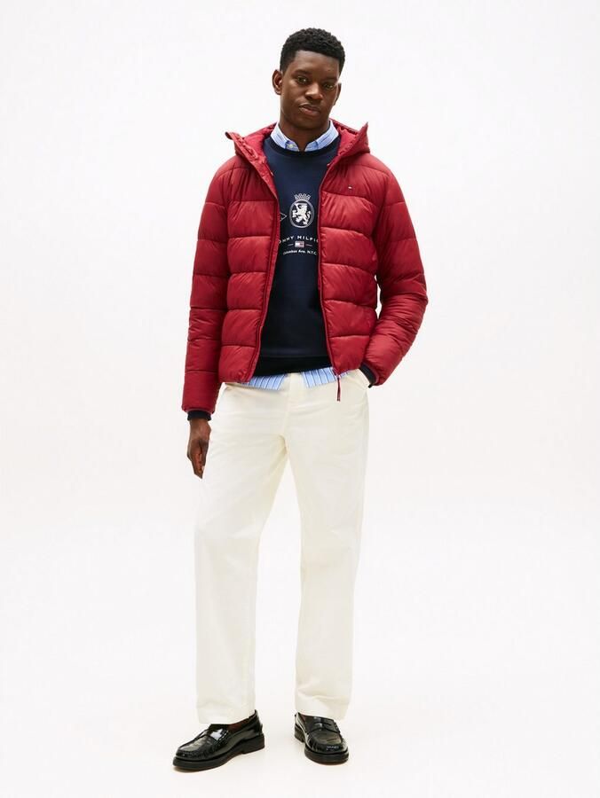 Tommy Hilfiger Gewatteerde jas MID WEIGHT HOODED JACKET - Foto 3
