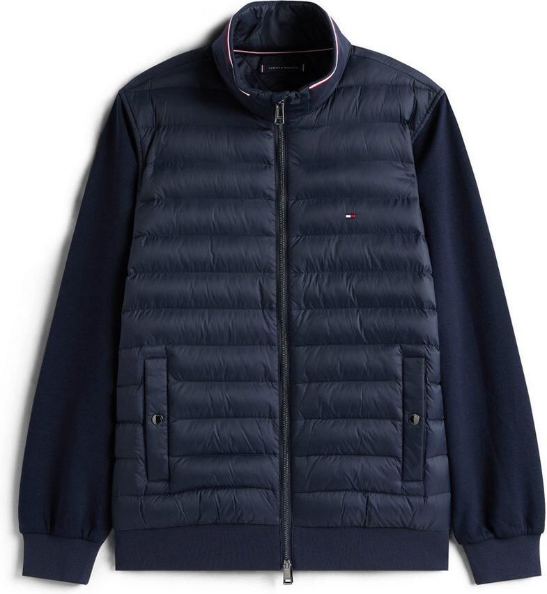 Tommy Hilfiger Gewatteerde jas MIX MEDIA mit Stehkragen effen casual regular fit katoenmix
