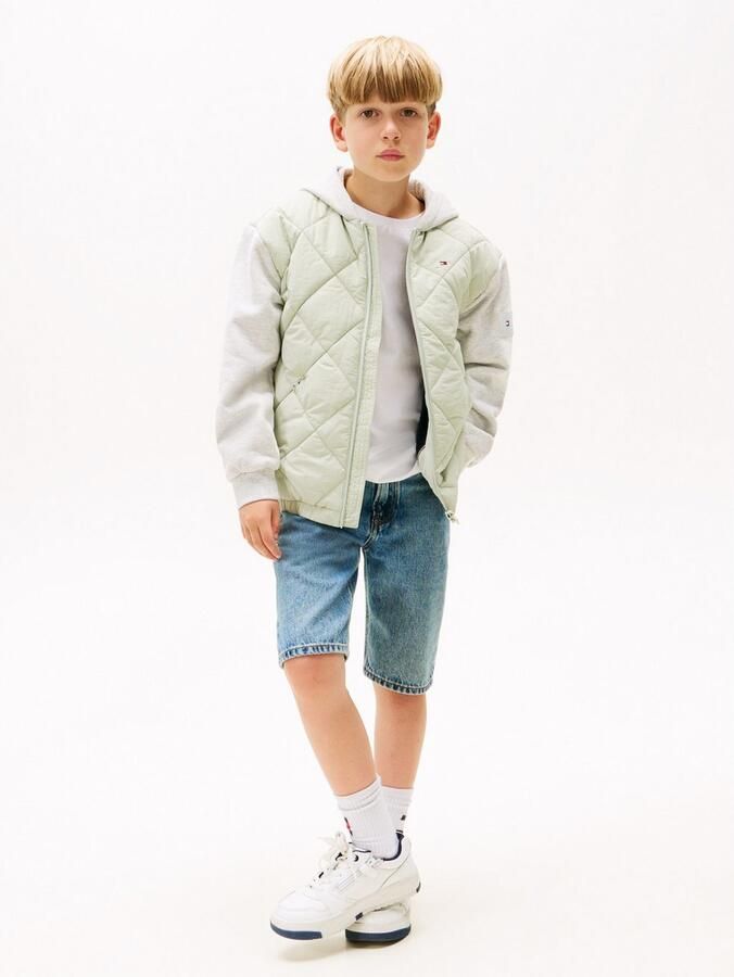 Tommy Hilfiger Gewatteerde jas MIX MEDIA QUILTED JACKET voor kinderen tot 16 jaar materiaalmix - Foto 4