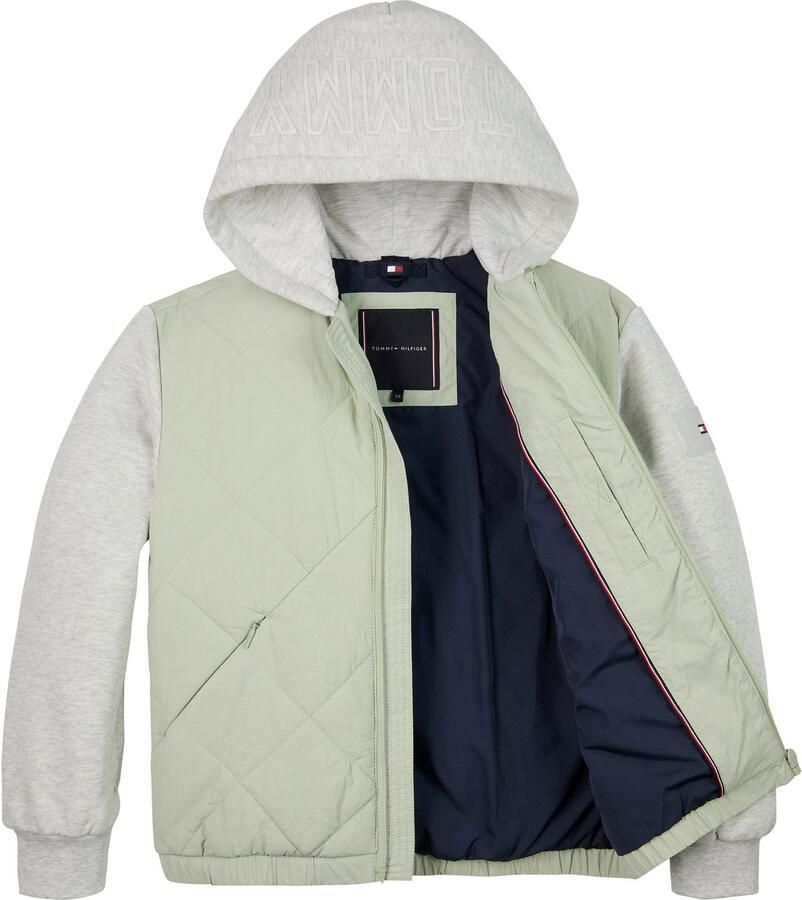Tommy Hilfiger Gewatteerde jas MIX MEDIA QUILTED JACKET voor kinderen tot 16 jaar materiaalmix