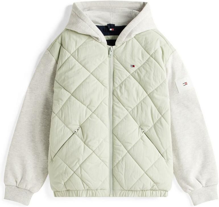 Tommy Hilfiger Gewatteerde jas MIX MEDIA QUILTED JACKET voor kinderen tot 16 jaar materiaalmix - Foto 6