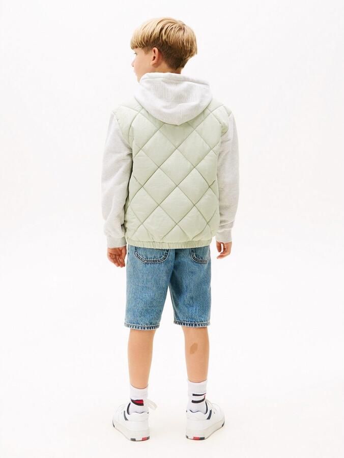 Tommy Hilfiger Gewatteerde jas MIX MEDIA QUILTED JACKET voor kinderen tot 16 jaar materiaalmix - Foto 5