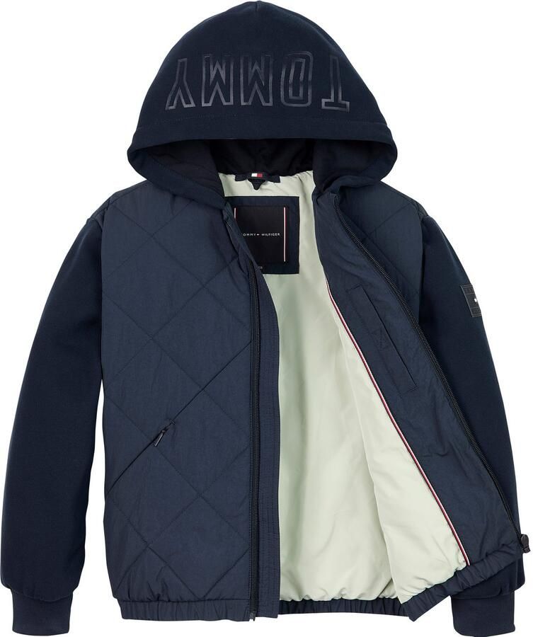 Tommy Hilfiger Gewatteerde jas MIX MEDIA QUILTED JACKET voor kinderen tot 16 jaar materiaalmix - Foto 2