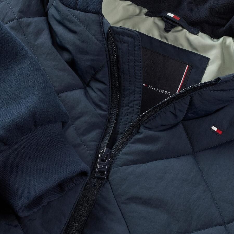 Tommy Hilfiger Gewatteerde jas MIX MEDIA QUILTED JACKET voor kinderen tot 16 jaar materiaalmix