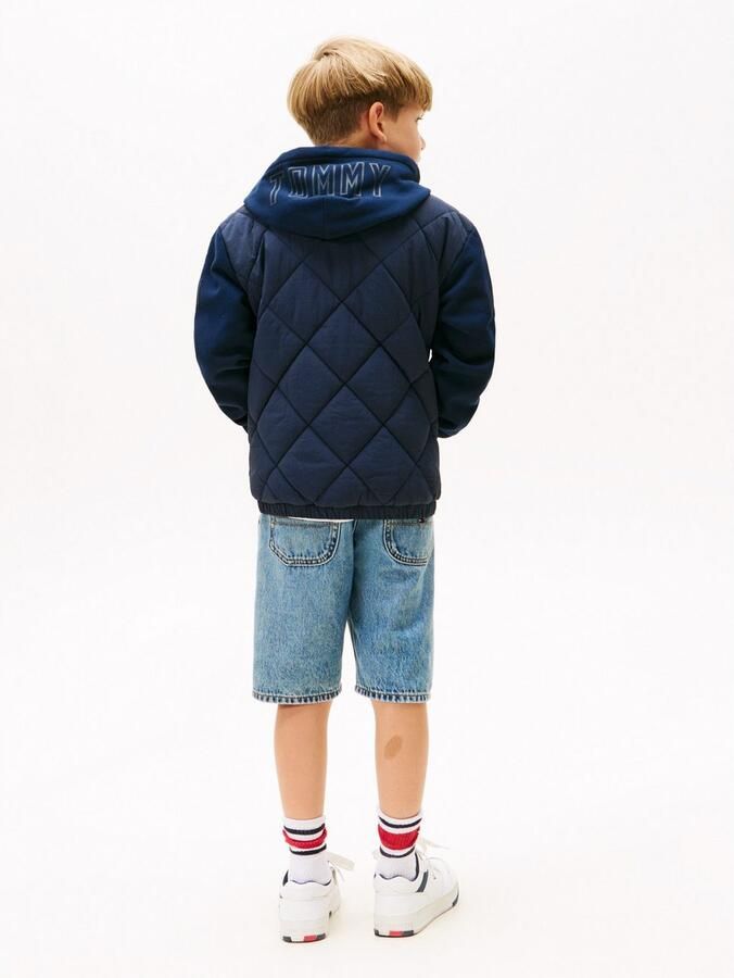 Tommy Hilfiger Gewatteerde jas MIX MEDIA QUILTED JACKET voor kinderen tot 16 jaar materiaalmix - Foto 4