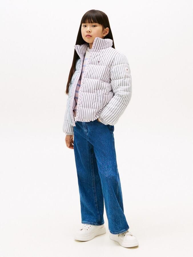 Tommy Hilfiger Gewatteerde jas MIX STRIPE PUFFER voor kinderen tot 16 jaar cool streepdesign - Foto 3