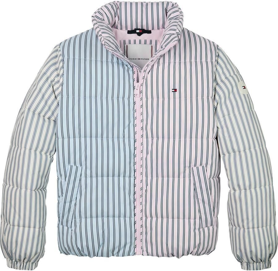 Tommy Hilfiger Gewatteerde jas MIX STRIPE PUFFER voor kinderen tot 16 jaar cool streepdesign