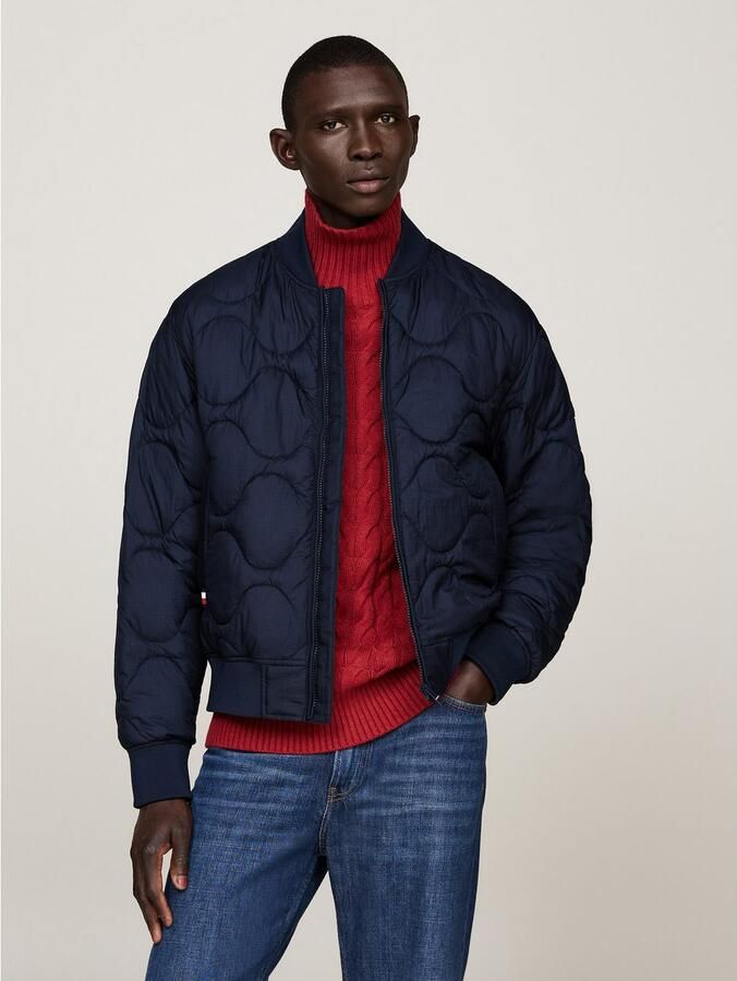 Tommy Hilfiger Gewatteerde jas ONION QUILTED BOMBER met staande kraag modieuze quilting - Foto 4