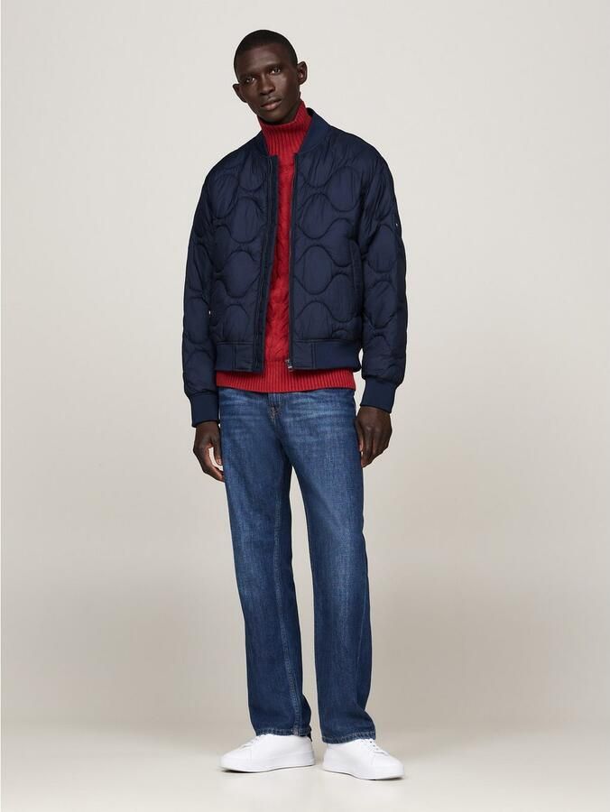 Tommy Hilfiger Gewatteerde jas ONION QUILTED BOMBER met staande kraag modieuze quilting - Foto 6
