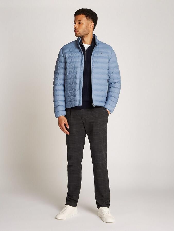 Tommy Hilfiger Gewatteerde jas PACKABLE RECYCLED JACKET Overgangsjas met logoborduursel - Foto 6