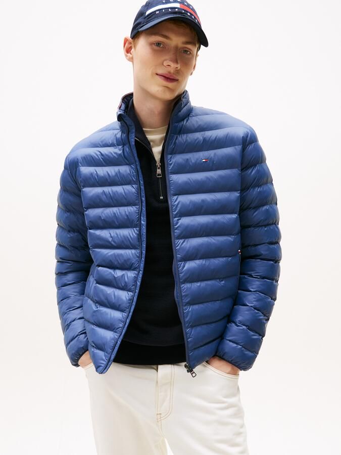 Tommy Hilfiger Gewatteerde jas PACKABLE RECYCLED JACKET Overgangsjas met logoborduursel - Foto 4