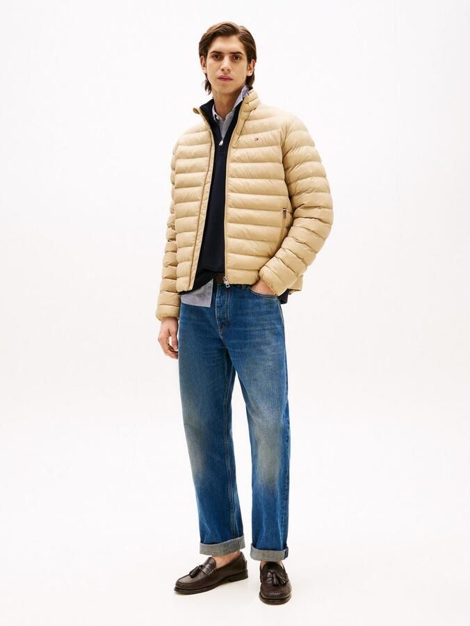 Tommy Hilfiger Gewatteerde jas PACKABLE RECYCLED JACKET Overgangsjas met logoborduursel - Foto 6