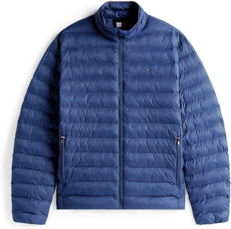 Tommy Hilfiger Gewatteerde jas PACKABLE RECYCLED JACKET Overgangsjas met logoborduursel