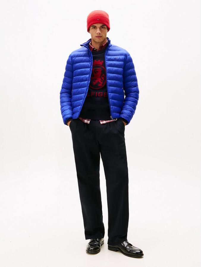 Tommy Hilfiger Gewatteerde jas PACKABLE RECYCLED JACKET Overgangsjas met logoborduursel - Foto 3
